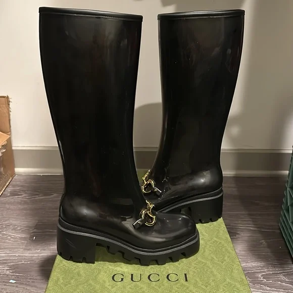 Gucci horsebit rainboot. - Picture 3 of 3